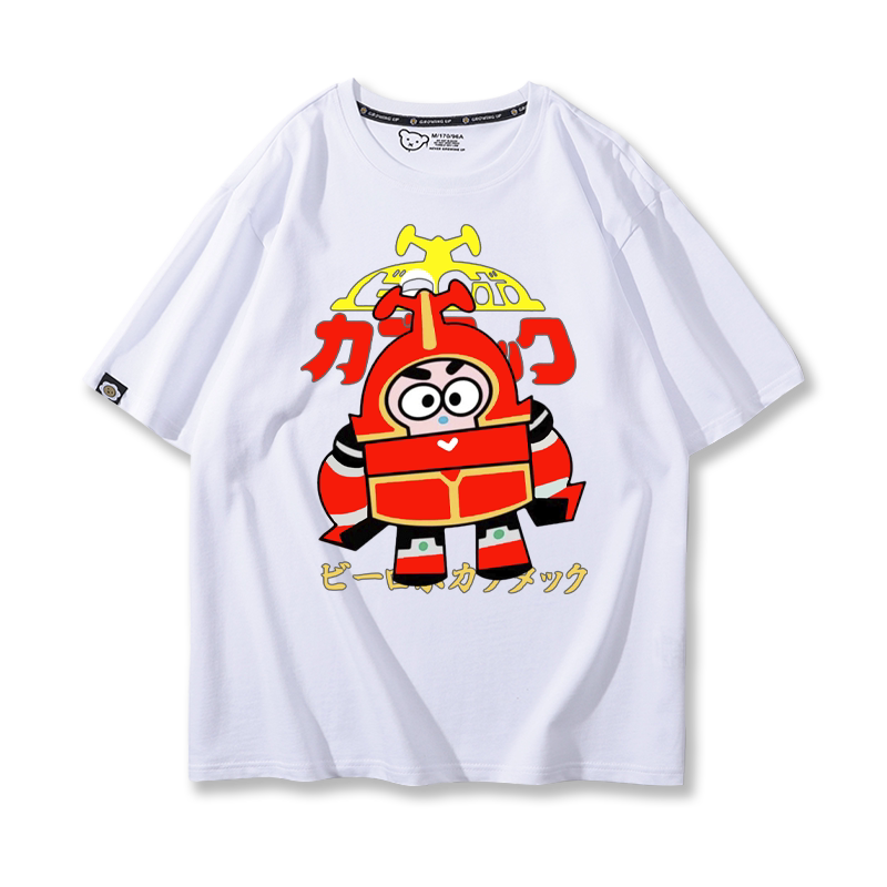 情侣半袖卡通纯棉儿童衣服