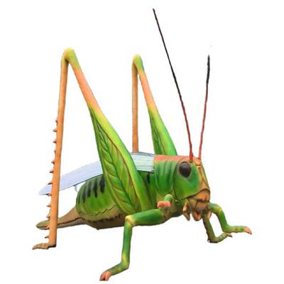 绿色仿真电动机械蝗虫模型公园景区主题乐园引流产品