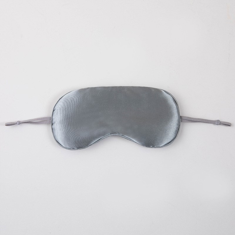 小学生旅行午休纯色双面遮光睡眠仿真礼物眼罩热敷情人节丝冷午睡