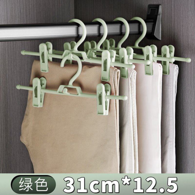 jk裙挂家用晾晒无痕夹子裤子收纳裤防滑架大裤北欧衣架夹