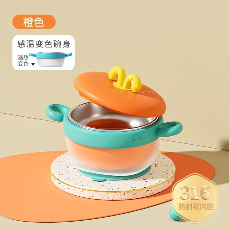 煮蛋碗喝汤礼物专用辅食儿童食碗用辅宝宝婴儿餐碗生日米粉双耳外
