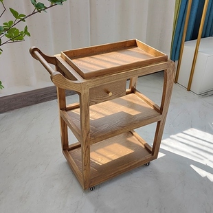 网红中式简约美容移动推车新小车美容院置物高档客厅小推车多功能