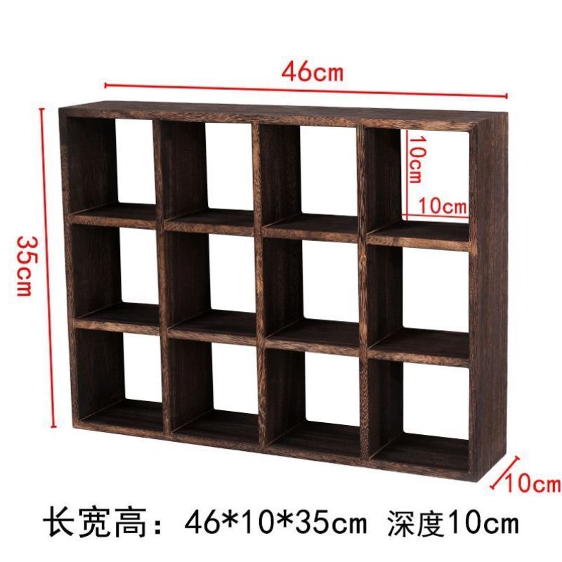 茶具壁挂式隔断中式客厅博古架新多宝阁实木现代架置物架挂墙摆件