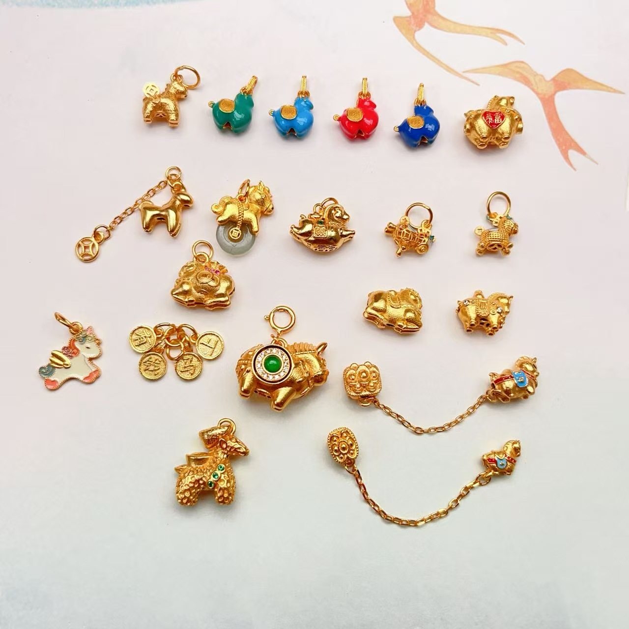 s925银镀金配件diy手链配件马上有钱吊坠配饰国潮古法吊坠,饰品/流行首饰/时尚饰品新,其他DIY饰品配件,淘宝优惠券,粉丝福利购,淘宝优惠卷