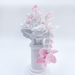 3D打印樱花龙仿真动物模型玩具关节可动摆件儿童礼物可爱中国龙