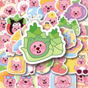 小海狸露比贴纸204张loopy可爱行李箱手机diy手账笔记本电脑装 饰