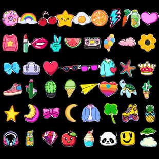 日常小物贴画手机贴纸100张小DIY手帐笔记本电脑杯子装饰可爱卡通