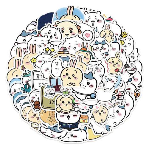 chiikawa吉可爱DIY卡通贴纸手账