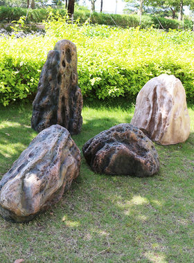 遮挡石造景石头化腐朽为神奇