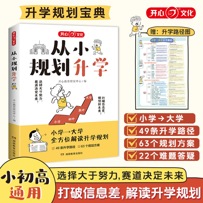 开心官方正版 从小规划升学小学升初中升高中生中高考多元升学规划指南2025宝典一本全打破信息差学习竞赛选科志愿规划政策解读,书籍/杂志/报纸,育儿百科,淘宝优惠券,粉丝福利购,淘宝优惠卷