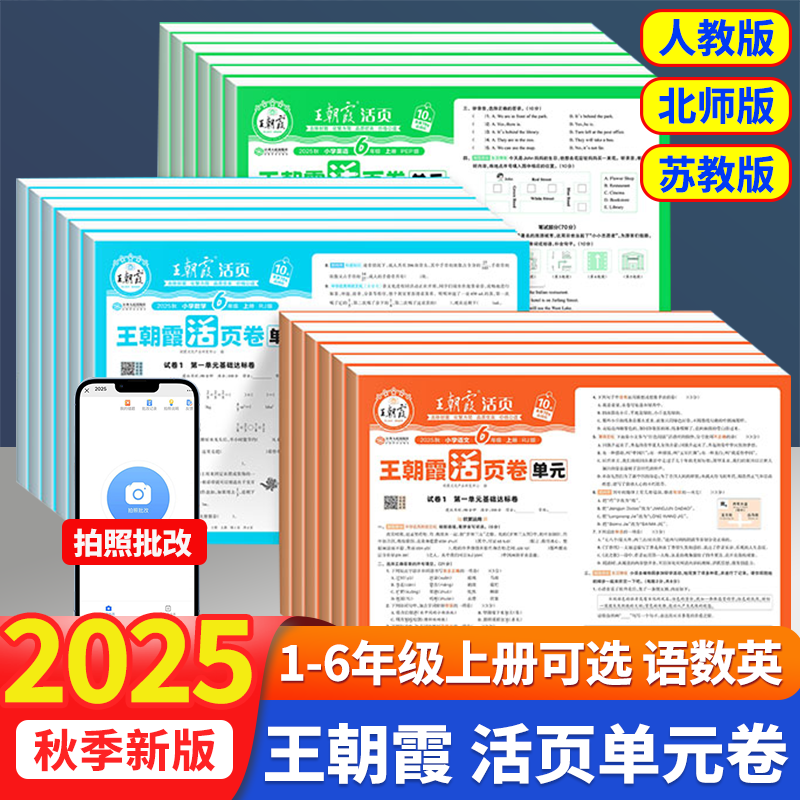王朝霞活页单元卷上册