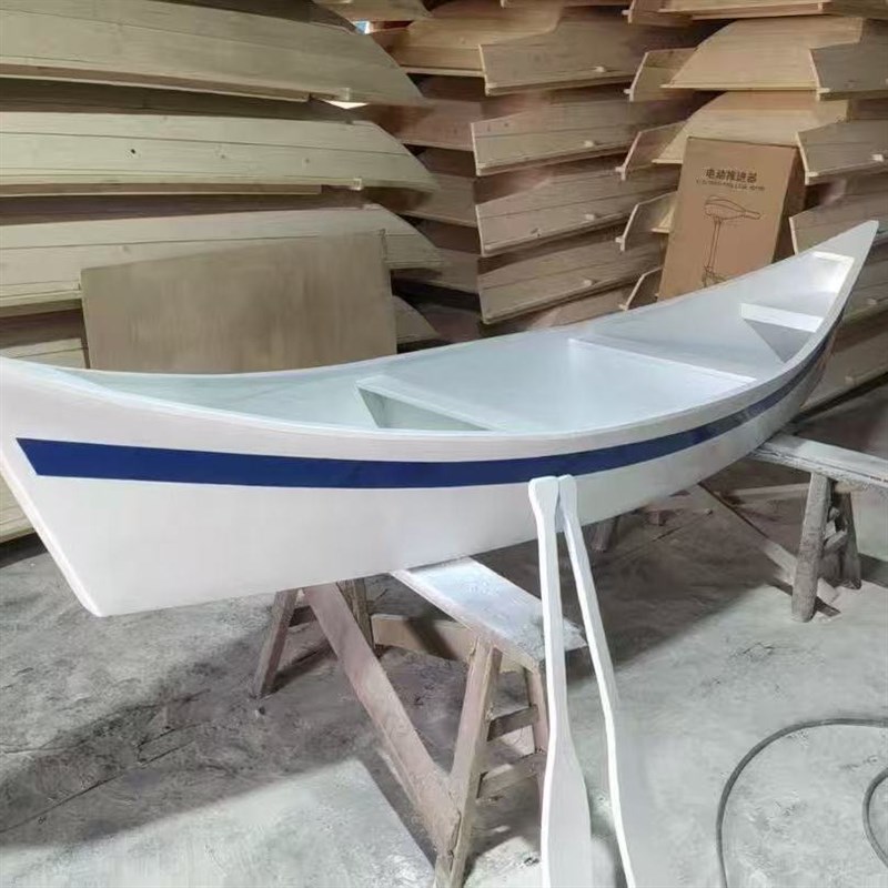 尖头手画欧式木船渔船实木景观装饰摄影婚庆道具摆件木船帆船花船