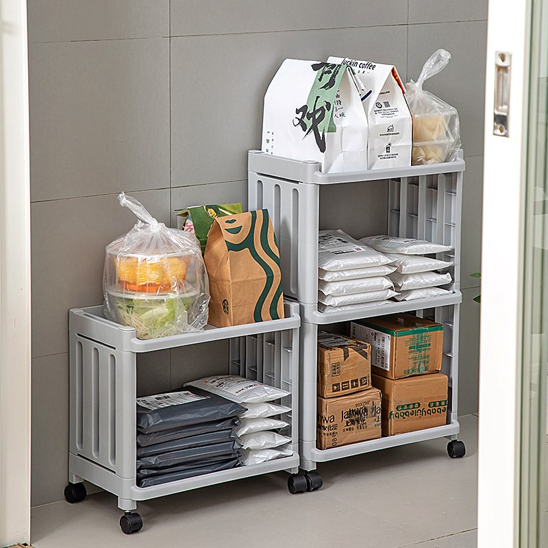 外卖置物架放家门口快递架子入户门外办公室取餐放置架家用收纳架