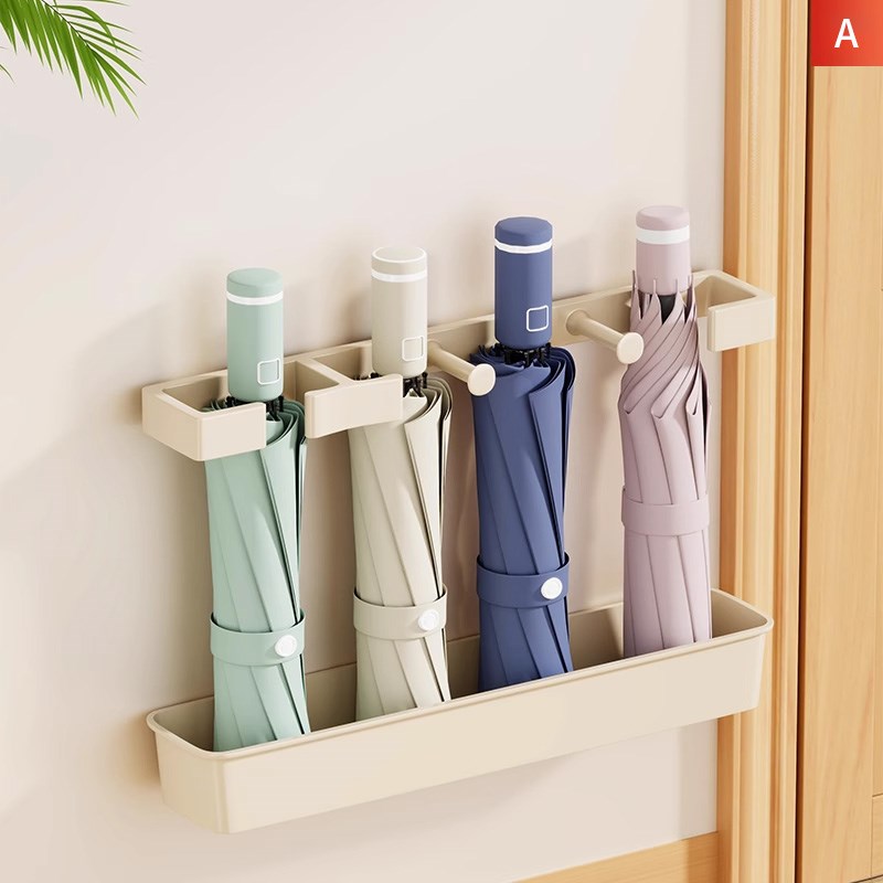 雨伞收纳架家用门口免打孔壁挂式伞架入户鞋柜放伞挂墙沥水置物架