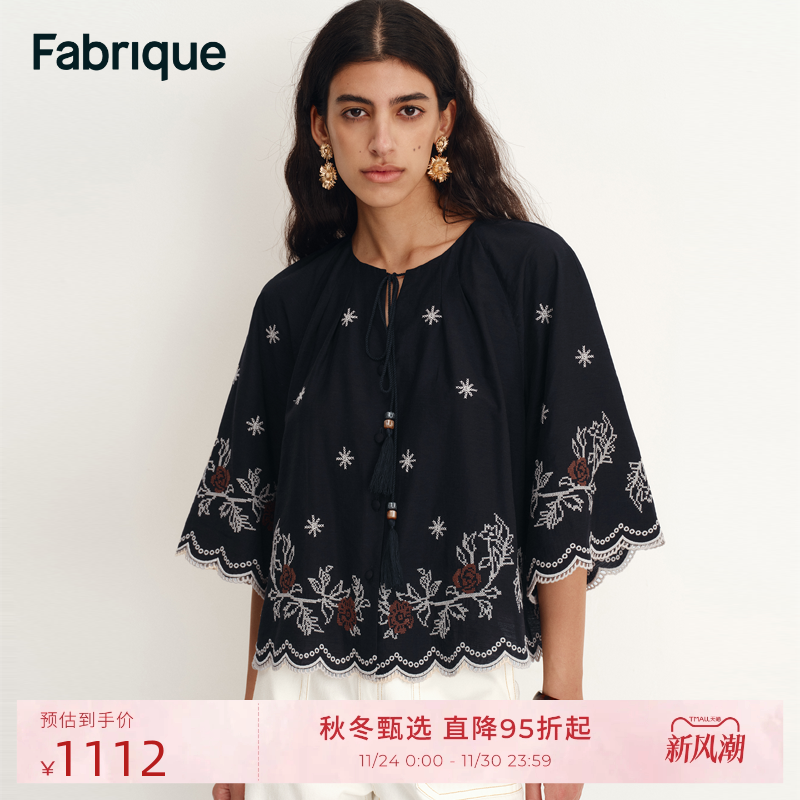 Fabrique荆棘玫瑰波嬉风休闲上衣