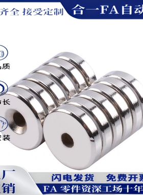 BLS41-D10/12~25-V12-T3圆环型 磁铁 强磁力高强度铷钕铁硼带孔