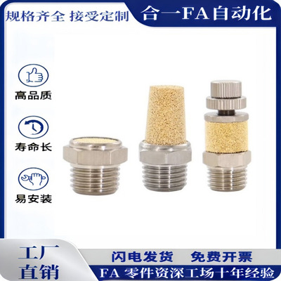 BSL-M5 SL-01 SL-02 SL-03 SL-04专业气动接头 全铜消声器 消音器