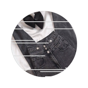 加绒牛仔裤女九分裤秋冬修身显瘦2026烟灰色弹力高腰小脚大码紧身