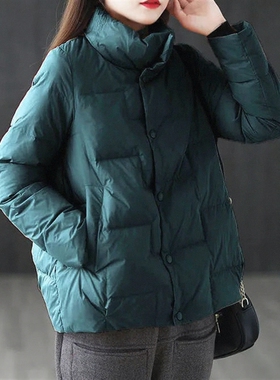 百搭轻薄韩版新款女立领棉衣宽松爆款冬季短款外套棉袄2026女棉服