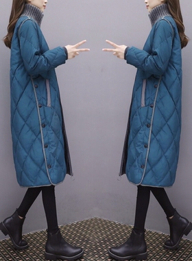 羽绒棉服女2026秋冬新款中长款韩版大码宽松加厚棉衣过膝棉袄外套