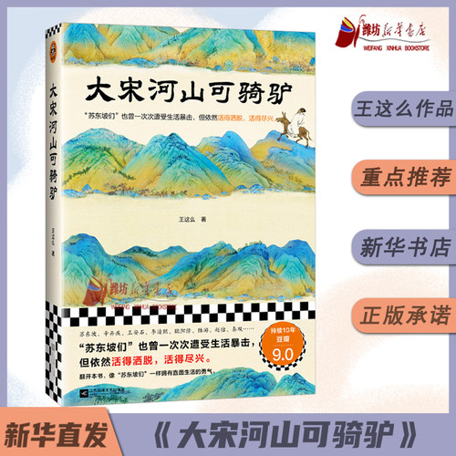 《大宋河山可骑驴》王这么 苏东坡们也曾一次次遭受生活暴击但依然活得洒脱尽兴 宋代历史人物传记经典故事图书读本 新华书店正版