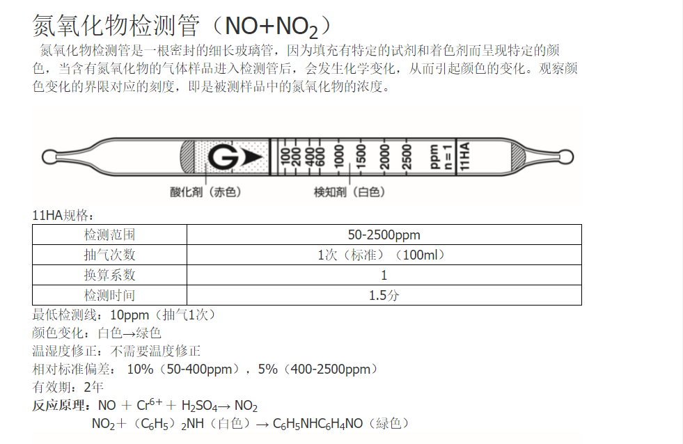 日本GASTEC氮氧化物气体检测管NOX浓度NO2室内空气检测仪分析仪