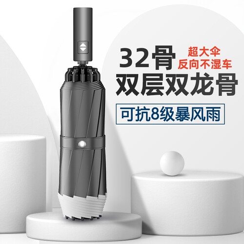 32骨全自动双龙骨抗风暴雨伞