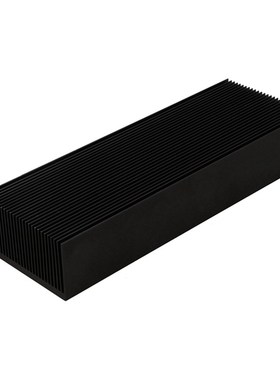 Black Aluminum Radiator 200x69x36MM Dense 27 Tooth Heat Sink