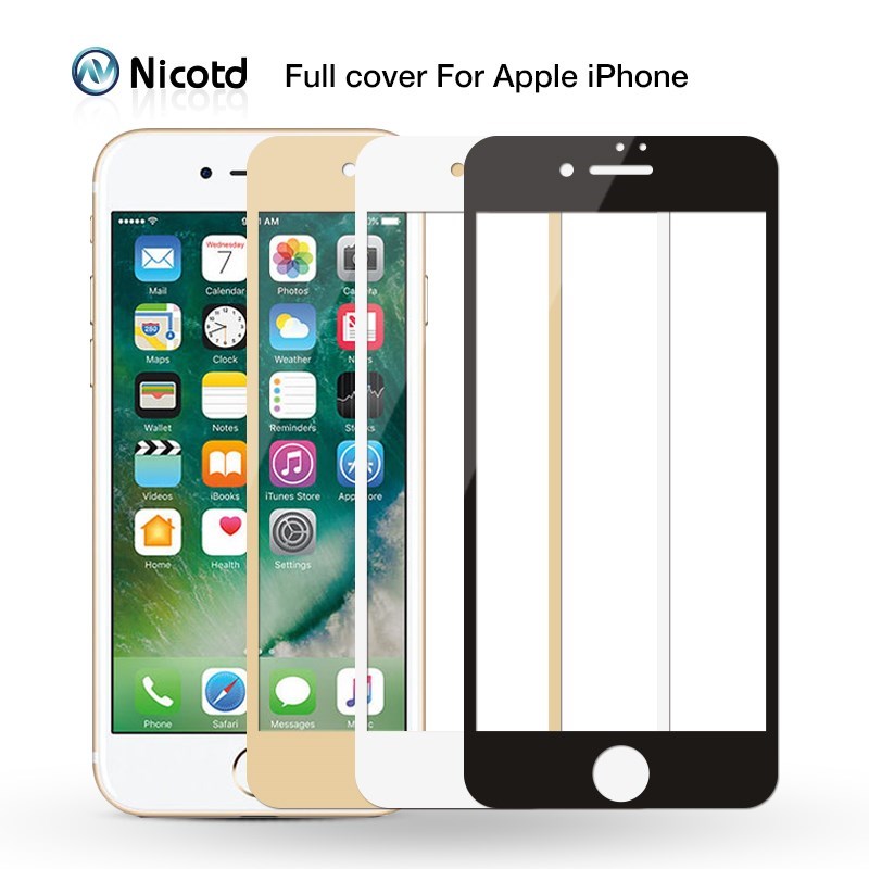 9H 2.5D Front Full Cover Tempered Glass For iPhone 6 6s plu