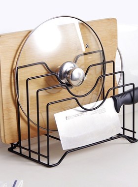 Kitchen Organizer Pot Lid Rack Stainless Steel Spoon Holder