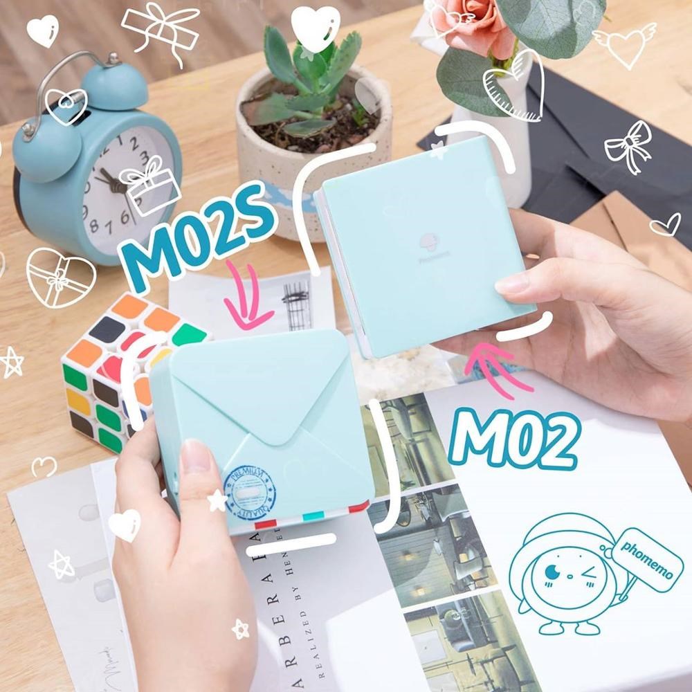 Phomemo M02/M02S Pocket Printer-Mini Bluetooth Wireless Port