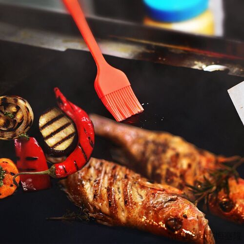 2pc Baking Paper Mat BBQ Cooking Mat Paper Reusable Nonstick