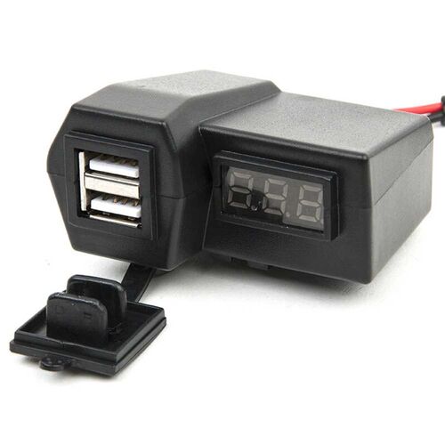 Waterproof Motorcycle charger Voltmeter  Charging Scoote
