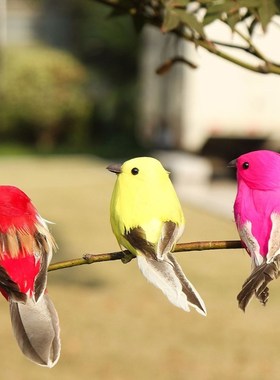 12pcs Simulation Birds Artificial Feather Foam Doves Wedding