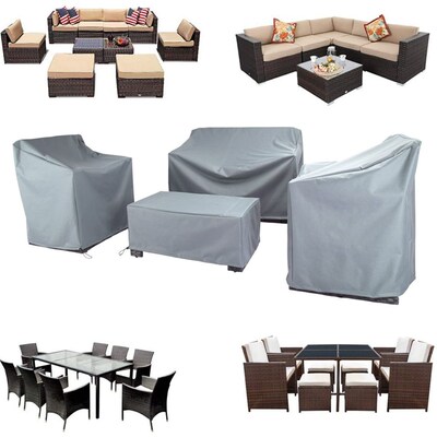 2 Colors  Patio Waterproof Cover Outdoor Garden Furniture C