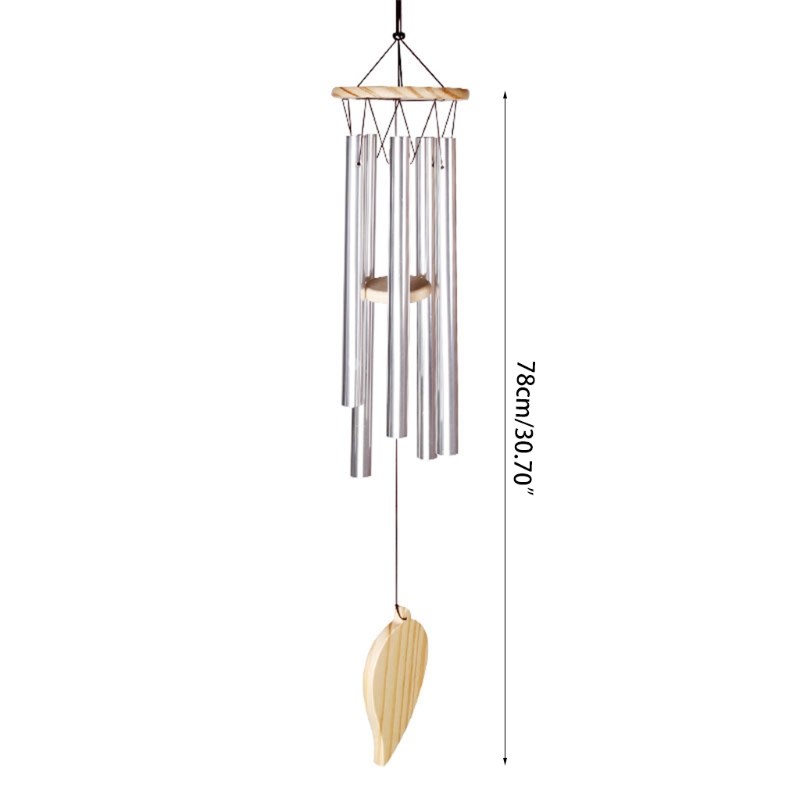 Outdoor Wind Chimes Yard Garden 5 Tubes Bells Unique Hanging