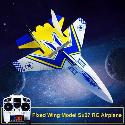 Fixed Wing Model Su27 RC Airplane With Microzone MC6C Transm