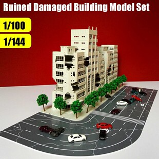 1144 3D Altman Scene Model Battle Damaged Building Outland