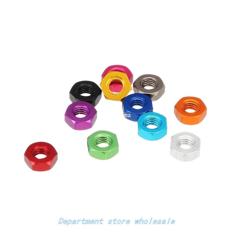 SULEVE New 10pcs/set M3AN9 M3 Aluminum Alloy Hexagonal Hex N