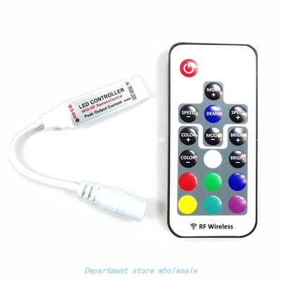 Mini Wireless Adjustable RGB IR Remote Universal Home Access