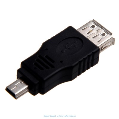 USB A Female to Mini USB B 5 Pin Male Adapter
