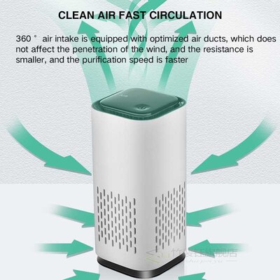 Air Purifier For Home Car Air Ionizer UV Purificateur Air Cl