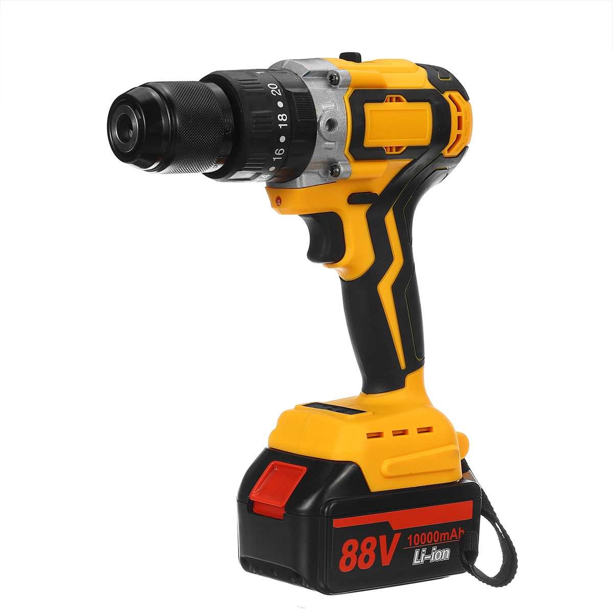 260N.m 88V Electric Cordless Brushless Impact Drill 2 Speed