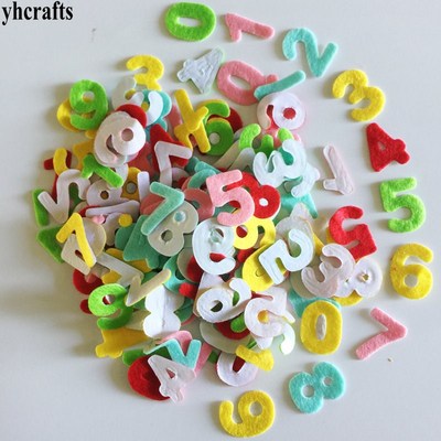 150PCS/LOT.A-Z fabric stickers,Alphabet Letter felt sticker