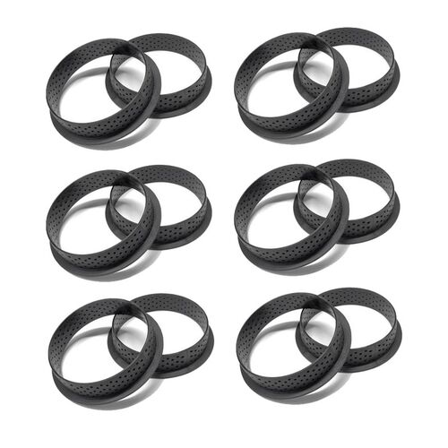 12Pcs Tart Ring Mold Cake Tools French Dessert Bakeware Cutt