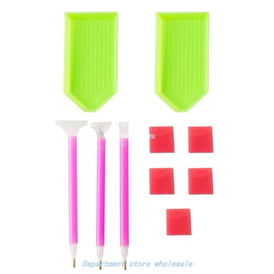 10pcs/set Sewing Accessories Embroidery Glue Pen Plastic Han