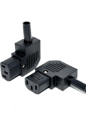 1PCS POWER Plug IEC C13 Left Angle Rewirable Horizontal Con