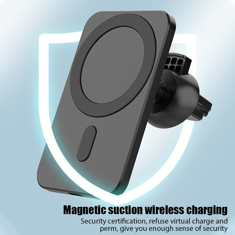 Magnetic Wireless Charger Wireless 15W Fast Charging Car Mo