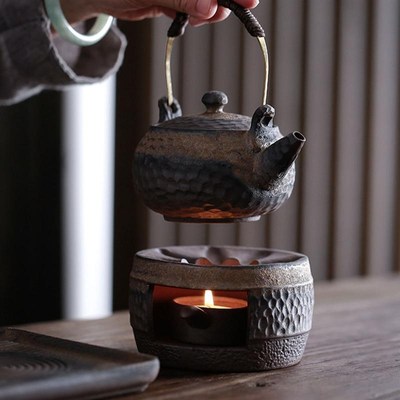 1Pc Teapot Warmer Retro Ceramic Tea Warmer Tea Heater Cerami