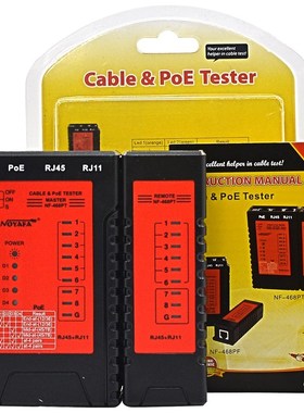 NF-468PT POE Cable Tester RJ45 RJ11 Telephone Wire LAN Netwo